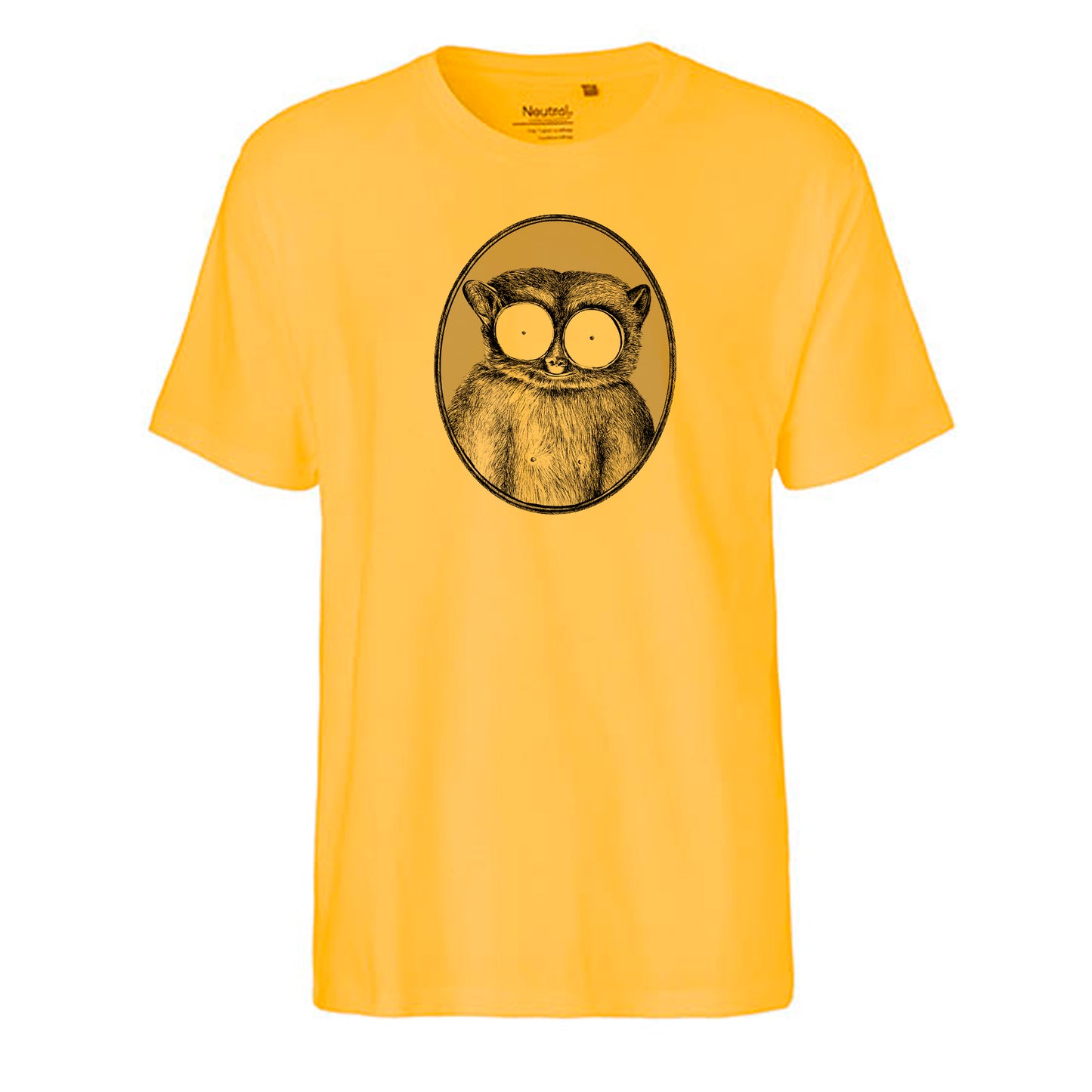 FairTrade men's t-shirt 'Maki - drawn' organic cotton