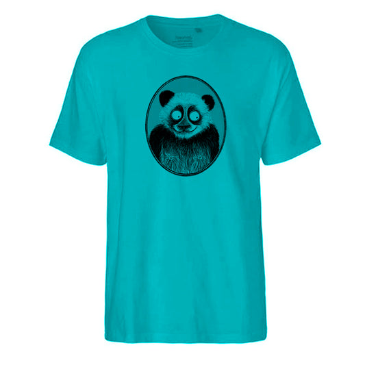 FairTrade men's t-shirt 'Panda - drawn' organic cotton