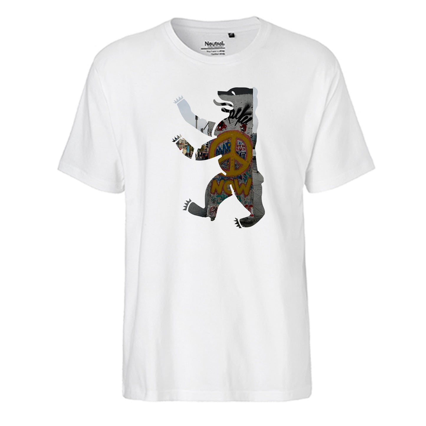 FairTrade men's t-shirt 'astronaut drawn - cartoon character' organic cotton